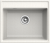 GRANFEST Мойка VERTEX 580  1-чаша 580*500мм белый арт.GF-