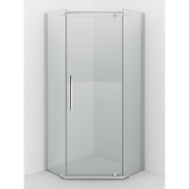 Душевое ограждение Erlit ER10109V-C1 (900x900x2000) пятиугольное, прозрачное Душевое ограждение Erlit ER10109V-C1 (900x900x2000) пятиугольное, прозрачное