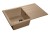 GRANFEST Мойка QUADRO 780L  1-чаша+крыло 770*495мм топаз арт.GF-