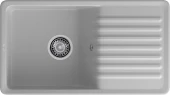 GRANFEST  Мойка QUARZ 73  1-чаша+крыло 860*480мм серый арт.GF-ZW-