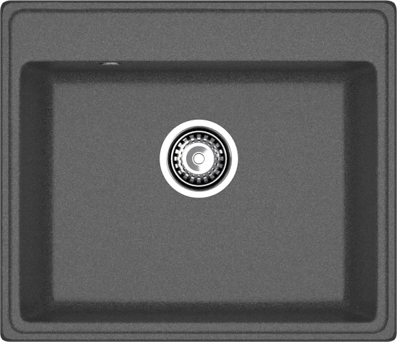 GRANFEST Мойка VERTEX 580  1-чаша 580*500мм графит арт.GF-