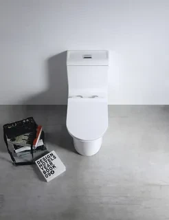 Унитаз-моноблок SM9610, сиденье тонкое ДП, арматура (с гофрой и подводкой) Унитаз-моноблок SM9610, сиденье тонкое ДП, арматура (с гофрой и подводкой)