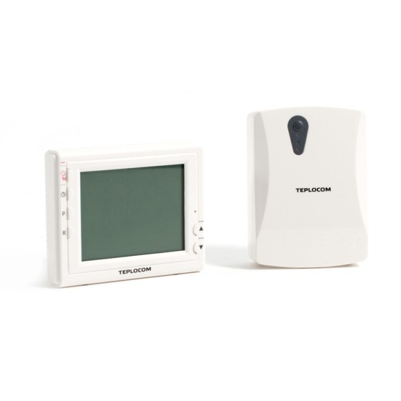 Термостат комнатный TEPLOCOM TS-Prog-2АА/8A,проводн. прогр. реле 250В,8А