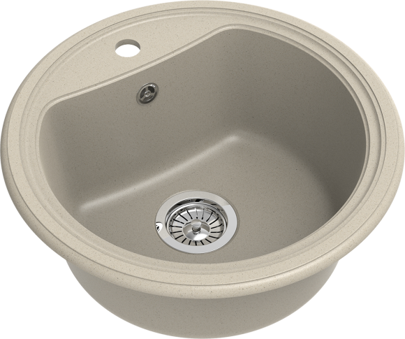 EWIGSTEIN Мойка ANTIK R50  1-чаша D-520мм темно-бежевый арт.EW-