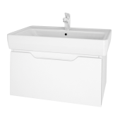 Тумба TINY, 50 см, подвесная, 1 ящик, белый глянец