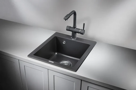 4201, ТУРМАЛИН, кухонная мойка, кварц