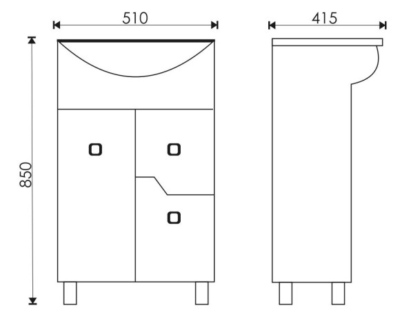 50 Тумба "Rados 50" с ящиком (ум. Уют 50) 50 Тумба "Rados 50" с ящиком (ум. Уют 50)