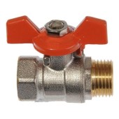 Кран шаровый 3/4" ВН-НР бабочка Кран шаровый 3/4" ВН-НР бабочка