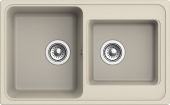 EWIGSTEIN Мойка ELEGANT 80D  2-чаши 780*480мм темно-бежевый арт.EW-