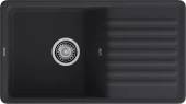 GRANFEST  Мойка QUARZ 73  1-чаша+крыло 860*480мм черный арт.GF-ZW-