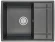 6501, ЧЁРНЫЙ, кухонная мойка, кварц