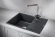 6501, ЧЁРНЫЙ, кухонная мойка, кварц