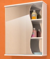 55 Зеркало-шкаф "Wave" 55 (Сосна Карелия)