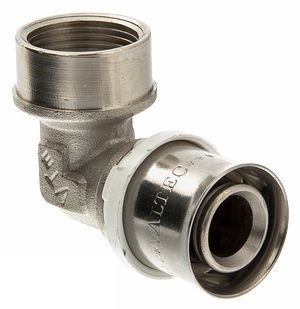 Угольник компрессионный с внутренний резьбой 16х3/4 COMPIPE