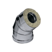 Ферум Сэндвич-колено 135 (н/ж.ст0,5мм+н/ж.ст) Ф115х200