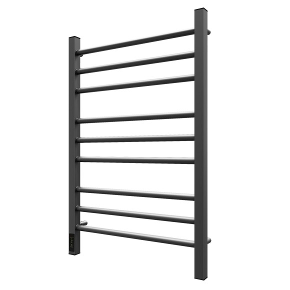 Полотенцесушитель электрический Point Веста PN70758GR П9 500x800, диммер слева, графит премиум Полотенцесушитель электрический Point Веста PN70758GR П9 500x800, диммер слева, графит премиум