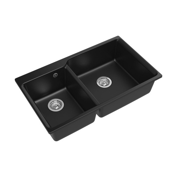 Мойка кухонная RIVELATO Axel 90D, 860x510, X-90D антрацит, кварц Мойка кухонная RIVELATO Axel 90D, 860x510, X-90D антрацит, кварц