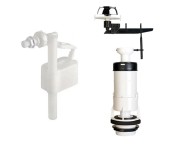 Комплект механизмов OLI (Спуск. кл. Push ECO + Напол. кл. ECO, боковая подводка, 3/8") Комплект механизмов OLI (Спуск. кл. Push ECO + Напол. кл. ECO, боковая подводка, 3/8")