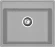 GRANFEST Мойка VERTEX 580  1-чаша 580*500мм серый арт.GF-