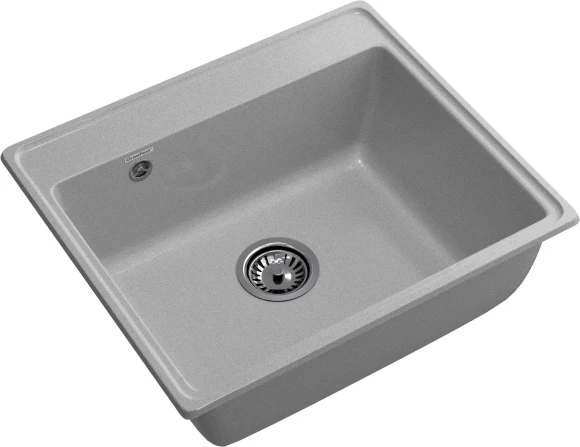GRANFEST Мойка VERTEX 580  1-чаша 580*500мм серый арт.GF-