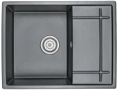 6501, ШВАРЦ (чёрный металлик), кухонная мойка, кварц 6501, ШВАРЦ (чёрный металлик), кухонная мойка, кварц