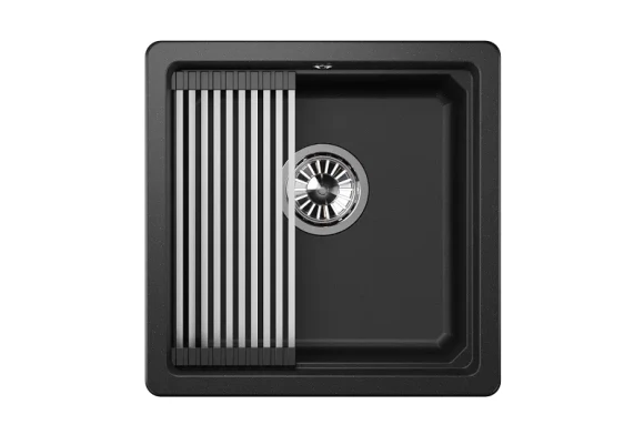 KS-4501U, ЧЁРНЫЙ, кухонная мойка, кварц KS-4501U, ЧЁРНЫЙ, кухонная мойка, кварц