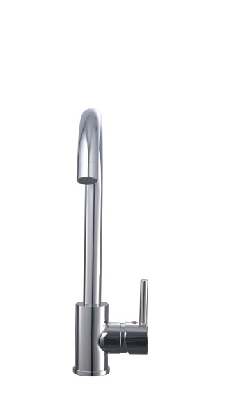 FK01C Смеситель для кухни нержавейка, хром EvaGold