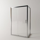 EG1CF Душевое ограждение в проем EvaGold 100х190, профиль хром, матовое стекло EG1CF Душевое ограждение в проем EvaGold 100х190, профиль хром, матовое стекло