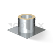 Потолочно-проходной узел термо (нерж.сталь 0,5 мм) Ф 300 Потолочно-проходной узел термо (нерж.сталь 0,5 мм) Ф 300