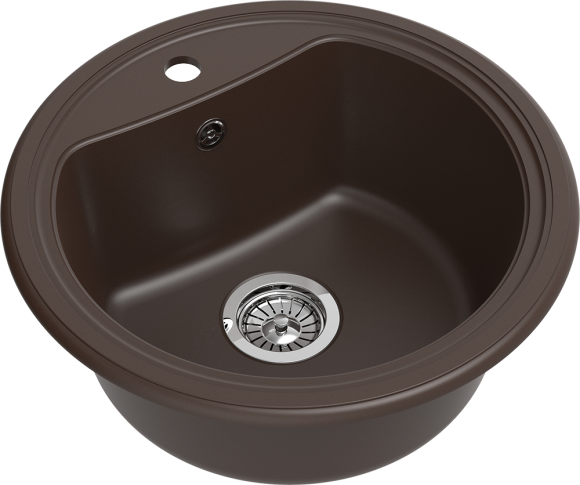 EWIGSTEIN Мойка ANTIK R50  1-чаша D-520мм шоколад арт.EW-
