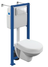 Комплект DELFI TPL инсталляция VECTOR кнопка ENTER пластик белый Комплект DELFI TPL инсталляция VECTOR кнопка ENTER пластик белый