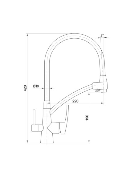 Смеситель кухонный TOLERO Malaga Bronze