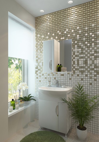 60 Зеркало-шкаф "Vanessa 60" бел. (левое)