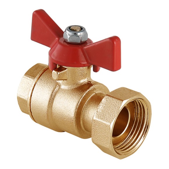 Кран шаровый 1 1/4" НР х 1 1/4" ВР с полусгоном бабочка" Comtek