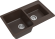 EWIGSTEIN Мойка ELEGANT 80D  2-чаши 780*480мм  шоколад арт.EW-