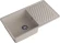 GRANFEST Мойка QUARZ 53  1-чаша+крыло 860*480мм песочный арт.GF-ZL-