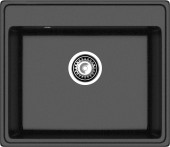 GRANFEST Мойка VERTEX 580  1-чаша 580*500мм черный арт.GF-