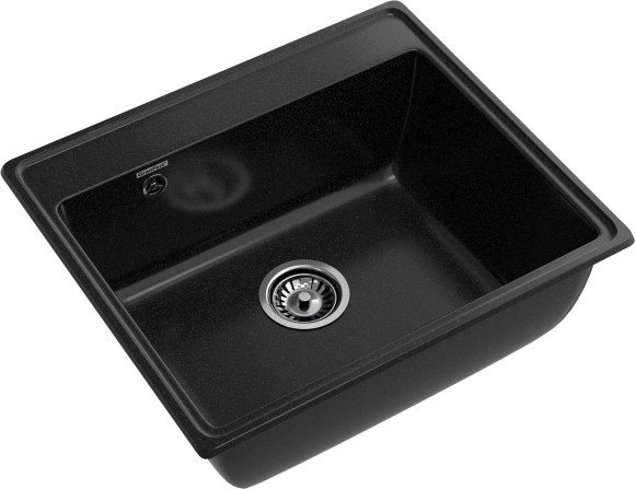 GRANFEST Мойка VERTEX 580  1-чаша 580*500мм черный арт.GF-