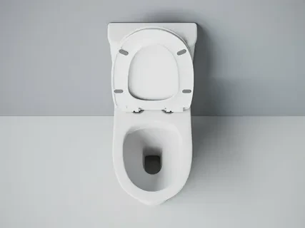 Унитаз-моноблок SM9614 безободковый, сиденье тонкое ДП, арматура (с гофрой и подводкой) 