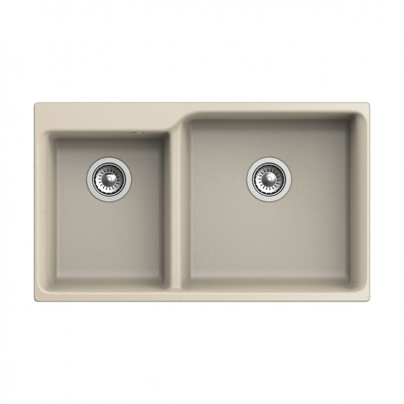 Мойка кухонная RIVELATO Axel 90D, 860x510, X-90D темно-бежевый, кварц