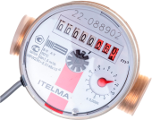 Счетчик для воды Itelma Ит.Им.Г б/кмч бытовой, для горячей воды, импульсный вход Счетчик для воды Itelma Ит.Им.Г б/кмч бытовой, для горячей воды, импульсный вход