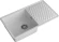 GRANFEST Мойка QUARZ 53  1-чаша+крыло 860*480мм серый арт.GF-ZL-
