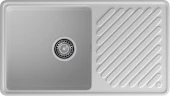 GRANFEST Мойка QUARZ 53  1-чаша+крыло 860*480мм серый арт.GF-ZL-