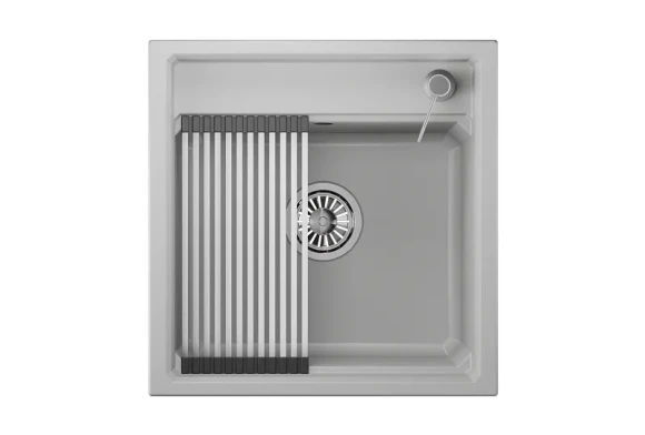 KS-5002, АРКТИК (БЕЛЫЙ) кухонная мойка, кварц KS-5002, АРКТИК (БЕЛЫЙ) кухонная мойка, кварц
