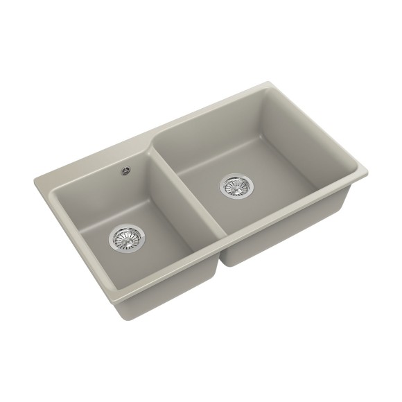 Мойка кухонная RIVELATO Axel 90D, 860x510, X-90D топаз, кварц Мойка кухонная RIVELATO Axel 90D, 860x510, X-90D топаз, кварц