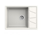 GRANFEST Мойка VERTEX 680L  1-чаша+крыло 680*500мм белый арт.GF-