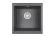 4451, ГРАФИТ (ЧЁРНО-СЕРЫЙ), кухонная мойка, кварц