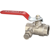 Кран шаровый 1/2" ВРx 1/2" ВР с дренажем и возд. ручка Comtek Кран шаровый 1/2" ВРx 1/2" ВР с дренажем и возд. ручка Comtek