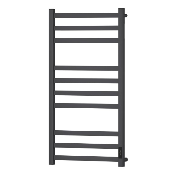 Полотенцесушитель электрический Point Меркурий PN83850GR П10 500x1000, диммер справа, графит премиум