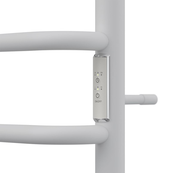 Полотенцесушитель электрический Point Сатурн PN90846W П6 400x600 диммер справа, белый Полотенцесушитель электрический Point Сатурн PN90846W П6 400x600 диммер справа, белый